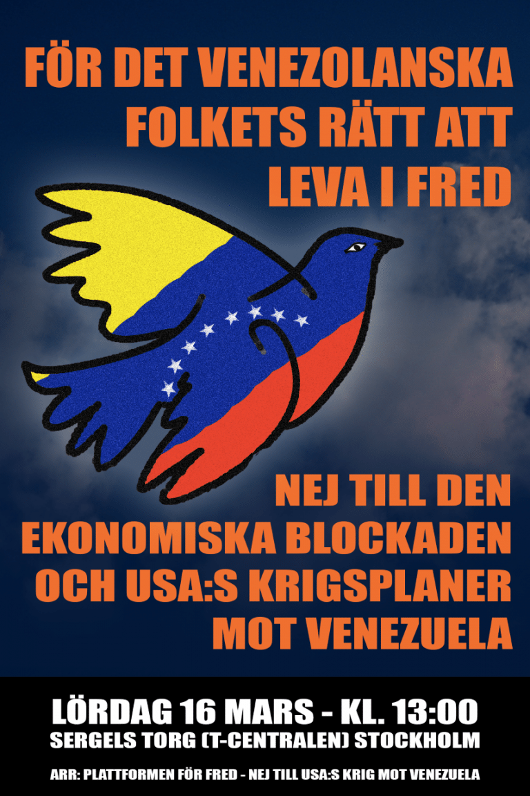 För Venezuelas rätt att bestämma över sin egen framtid