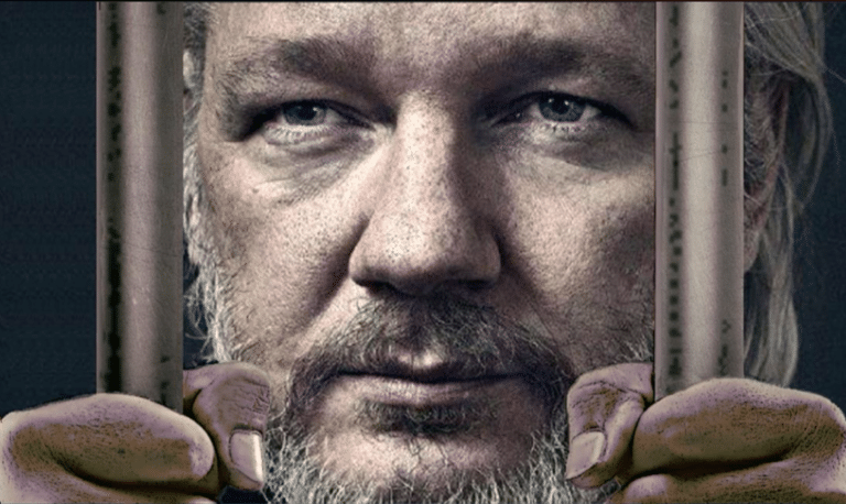 Al Burkes tal på manifestationen 4 januari för Julian Assange på Sergels torg