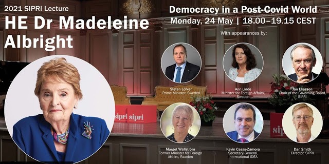 Protestera! Socialdemokratiska partitoppar uppskattar Madeleine Albright ”En halv miljon döda irakiska barn – ett pris värt att betala”
