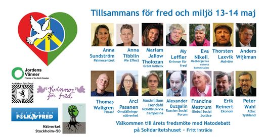 Tillsammans för Fred och miljö – möte idag!