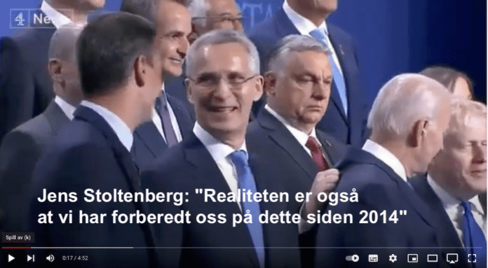 Och där släppte Stoltenberg katten ur säcken