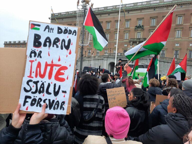 Kom till dagens möte om kriget mot Palestina (som inte startade 7 oktober 2023)!