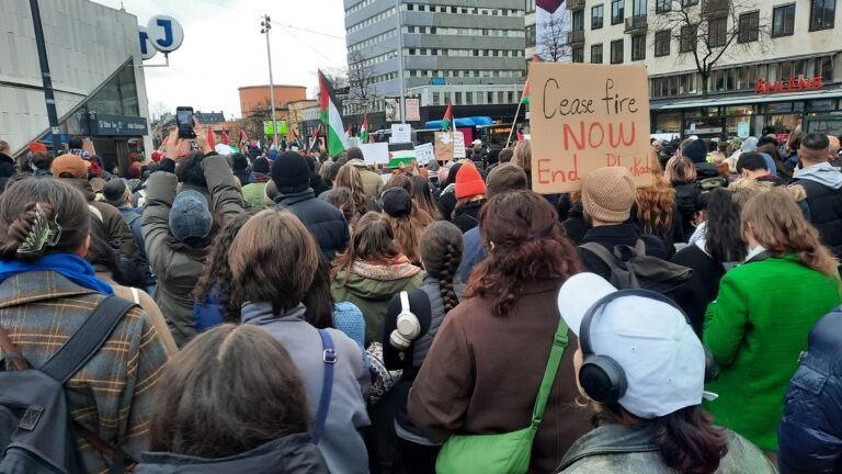 Över 100 000 protesterar mot Nederländernas Israelpolitik i Haag