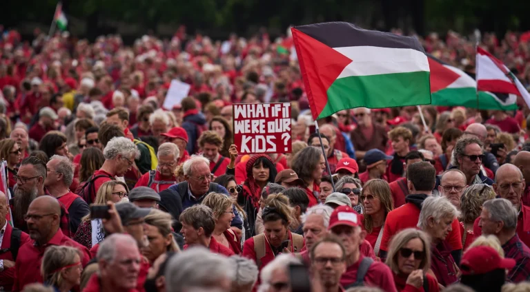 Sjung och demonstrera för Palestina idag!