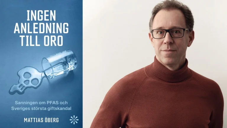 ”Ingen anledning till oro” – Mattias Öbergs bok om PFAS på Volante 2025