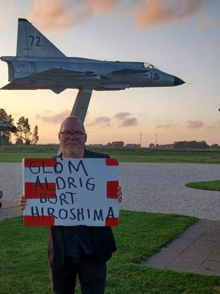 Hiroshima dagen vid Såtenäs flygflottilj 6:e augusti 2025