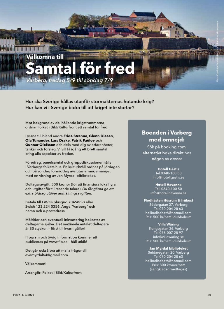 Samtal för fred – Mats Nilsson