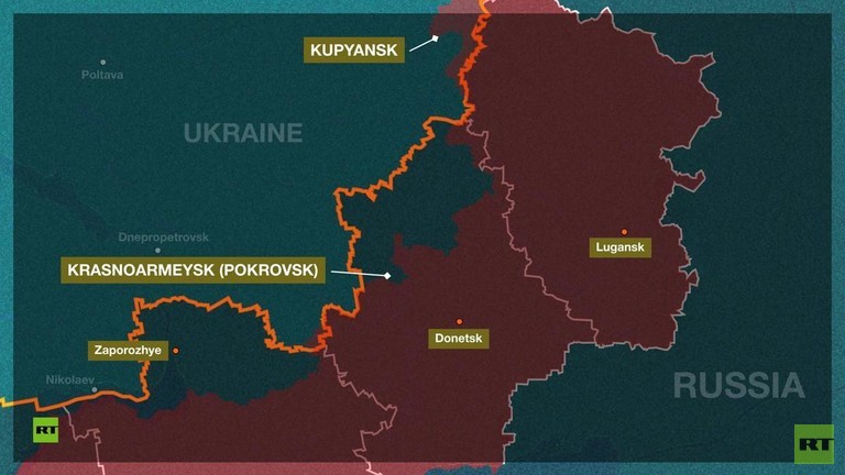 Ukrainas östra försvar faller som dominobrickor?
