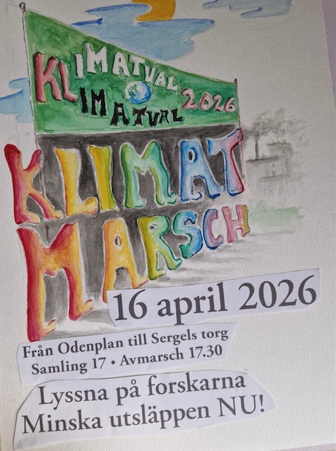 Kom till Klimatmarschen 16 april!